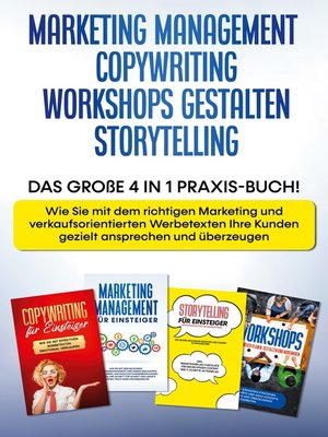 cover image of Marketing Management / Copywriting / Workshops gestalten / Storytelling